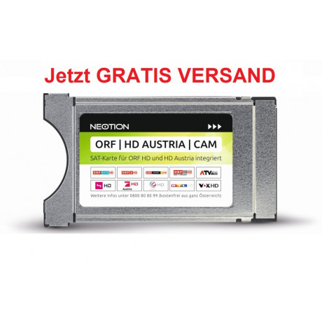 ORF I HD Austria I CAM mit integrierter Entschlüsselung für ORF und HD Austria inkl. TV-Streaming-App